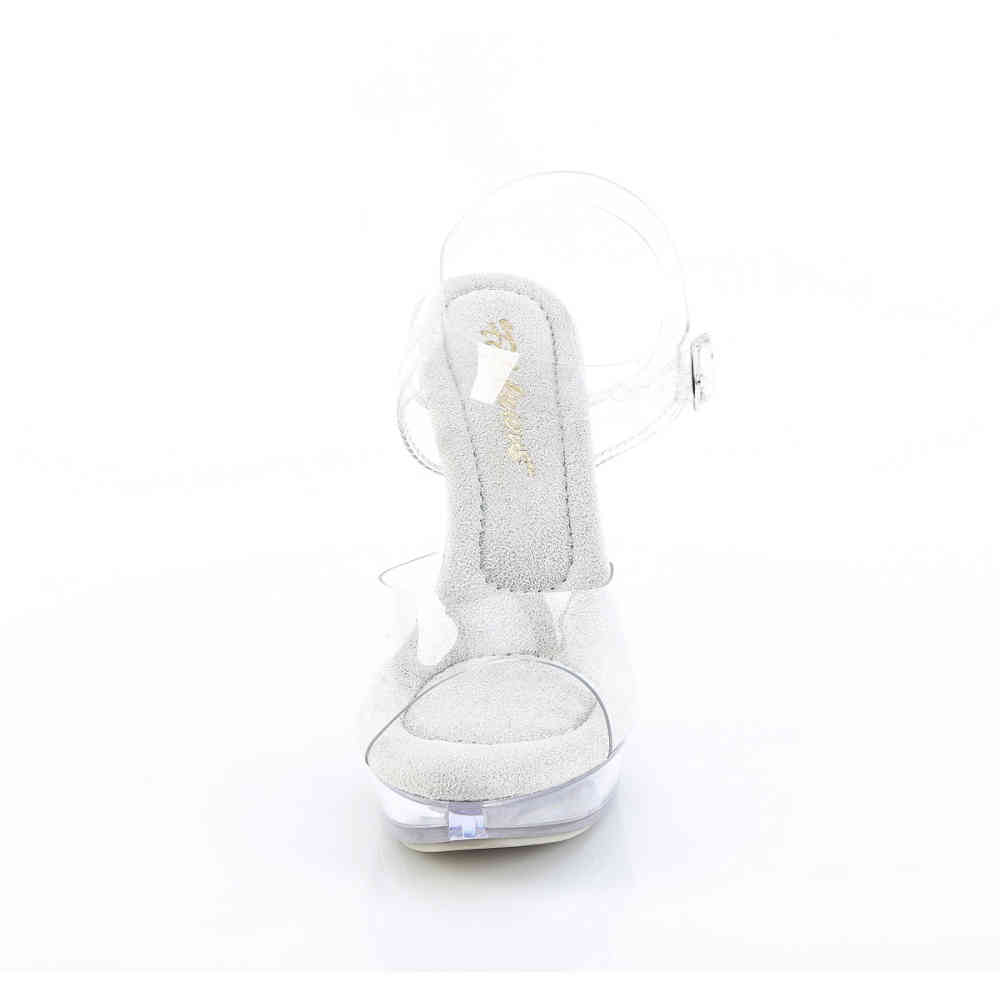 Fabulicious - COCKTAIL508 Sandale à bride à la cheville - Blanc/Transparent